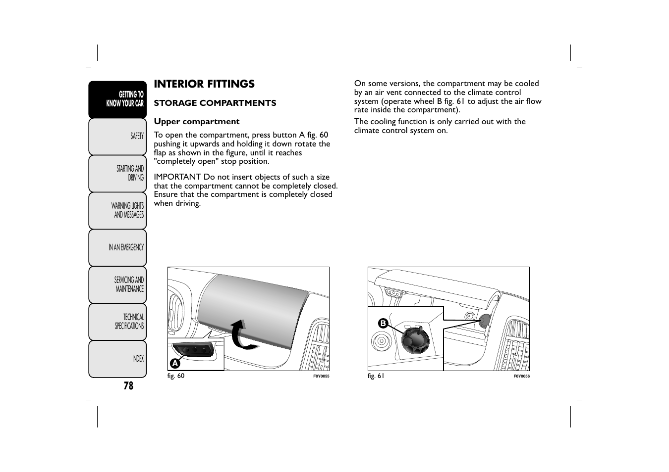 FIAT 500L User Manual | Page 82 / 348