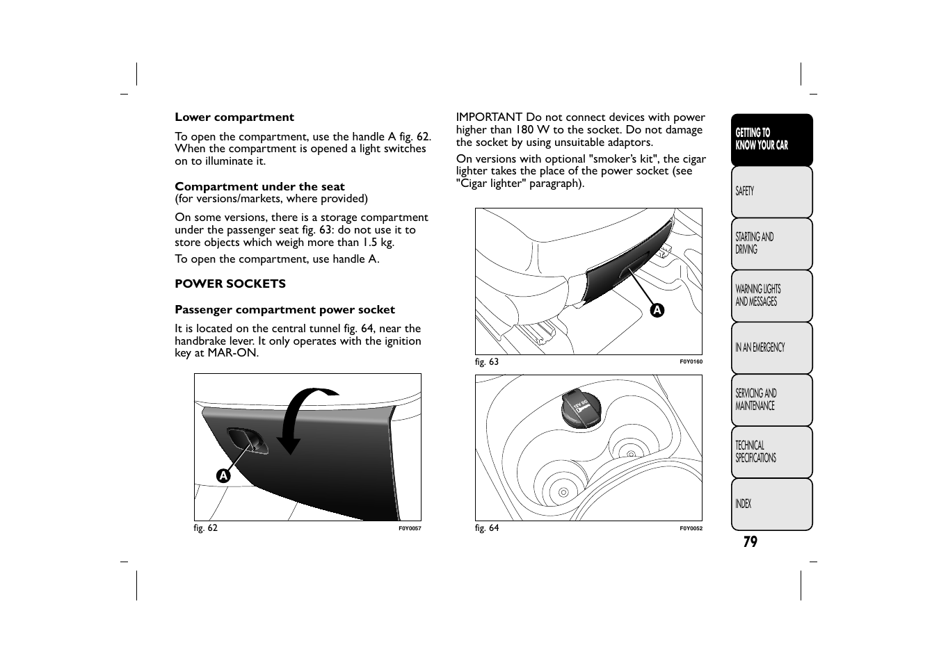 FIAT 500L User Manual | Page 83 / 348