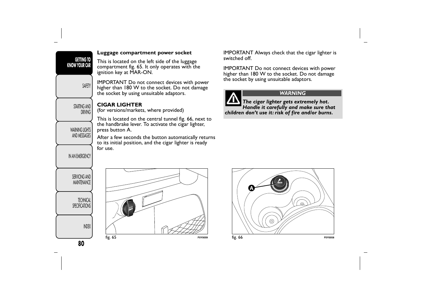 FIAT 500L User Manual | Page 84 / 348