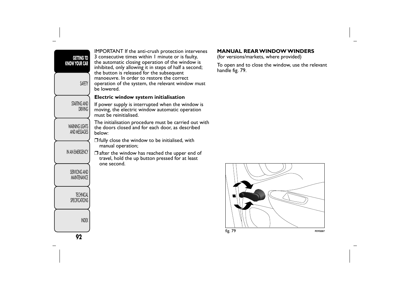 FIAT 500L User Manual | Page 96 / 348