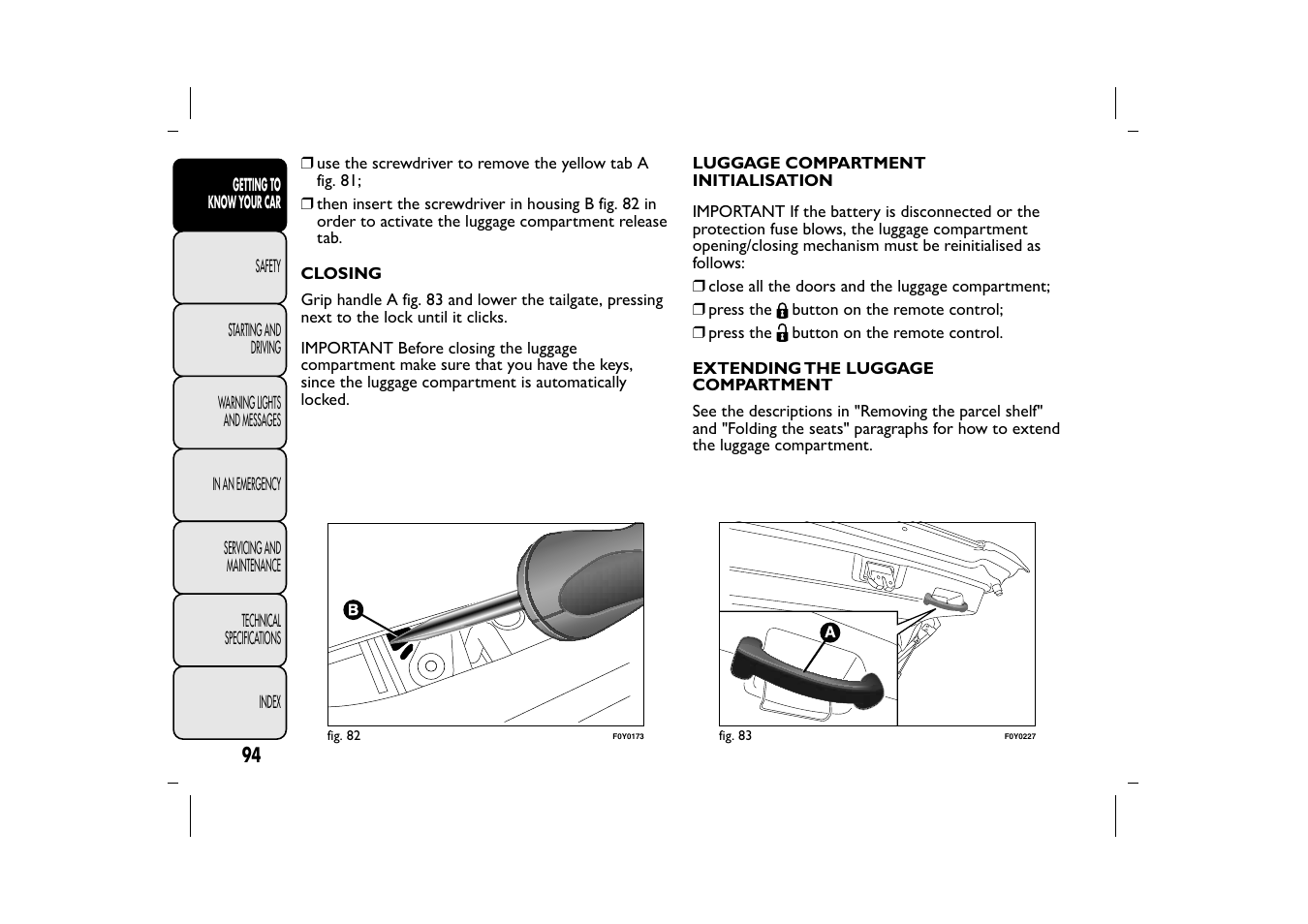 FIAT 500L User Manual | Page 98 / 348