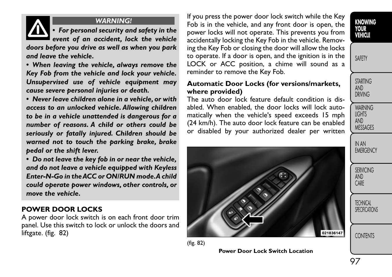 FIAT Freemont User Manual | Page 103 / 332