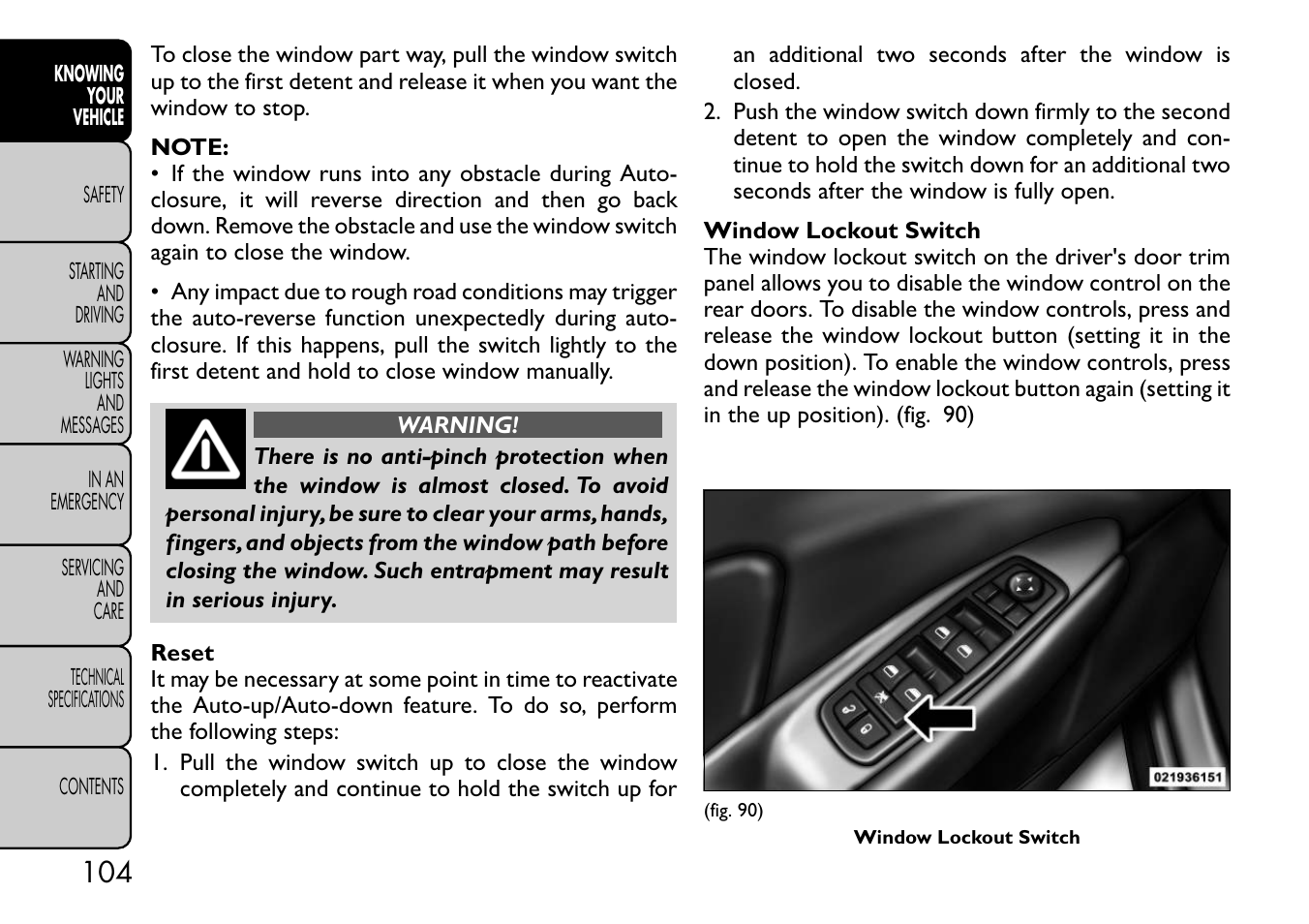 FIAT Freemont User Manual | Page 110 / 332