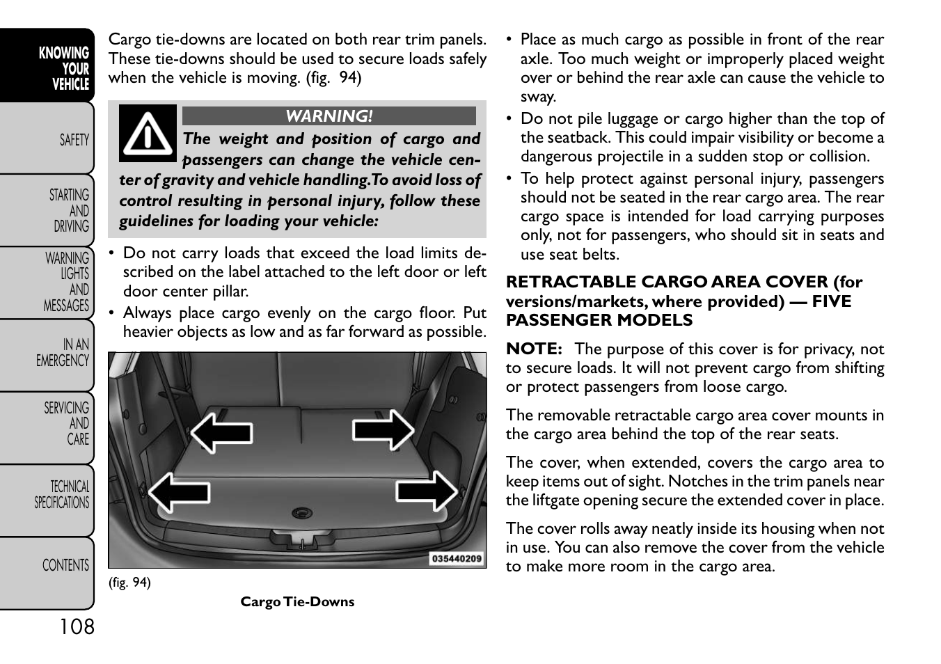 FIAT Freemont User Manual | Page 114 / 332