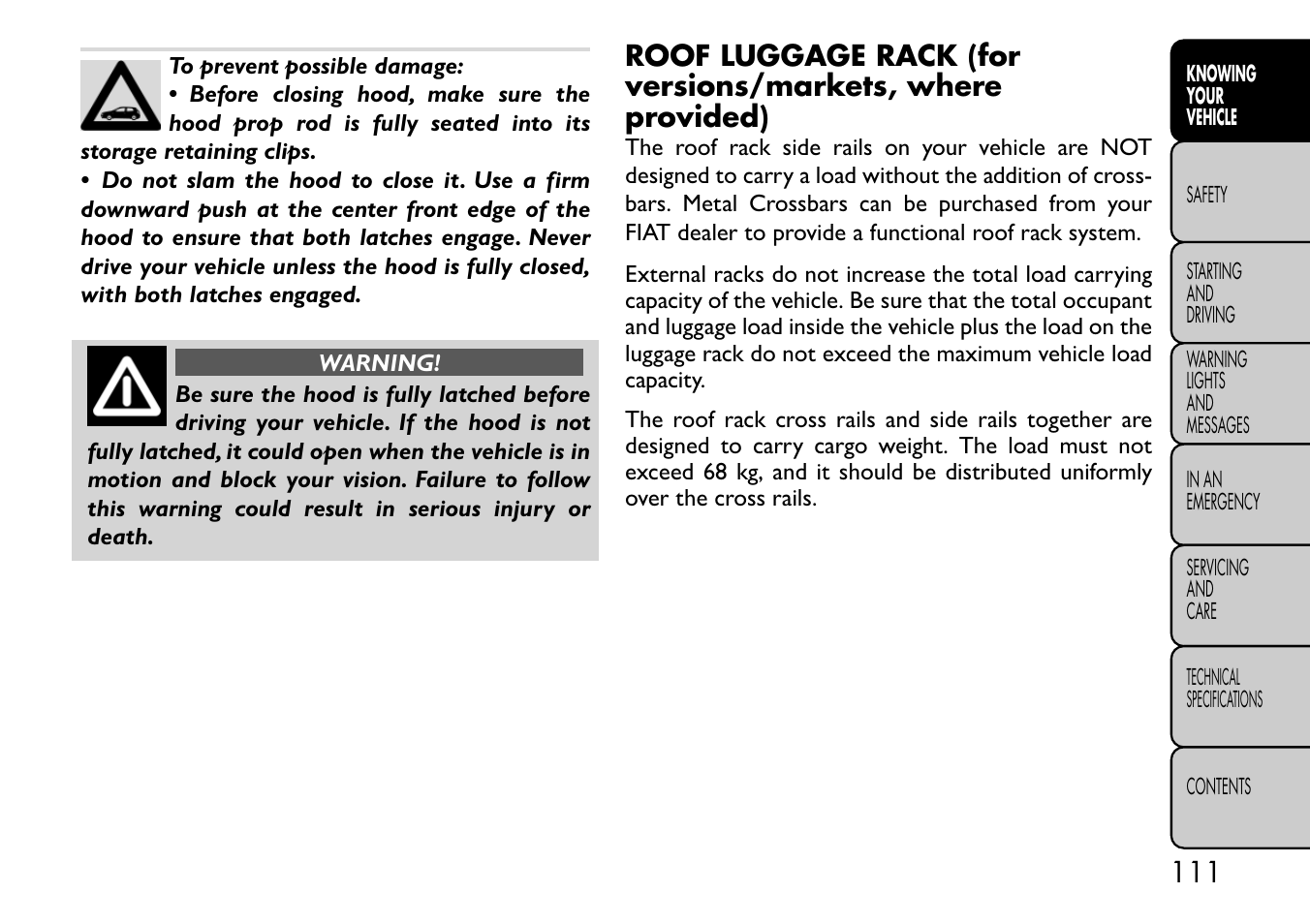 FIAT Freemont User Manual | Page 117 / 332