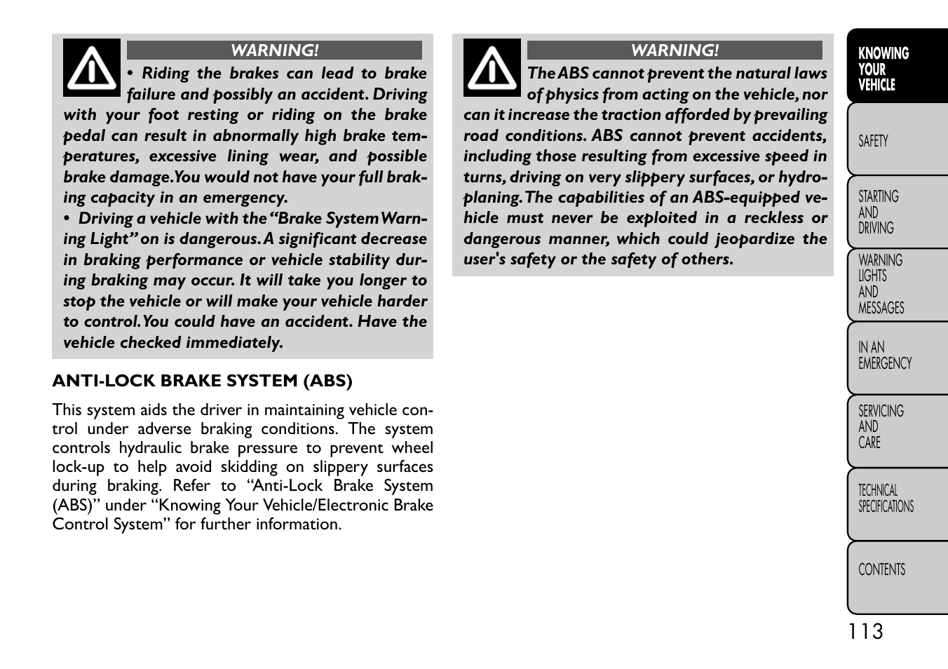 FIAT Freemont User Manual | Page 119 / 332