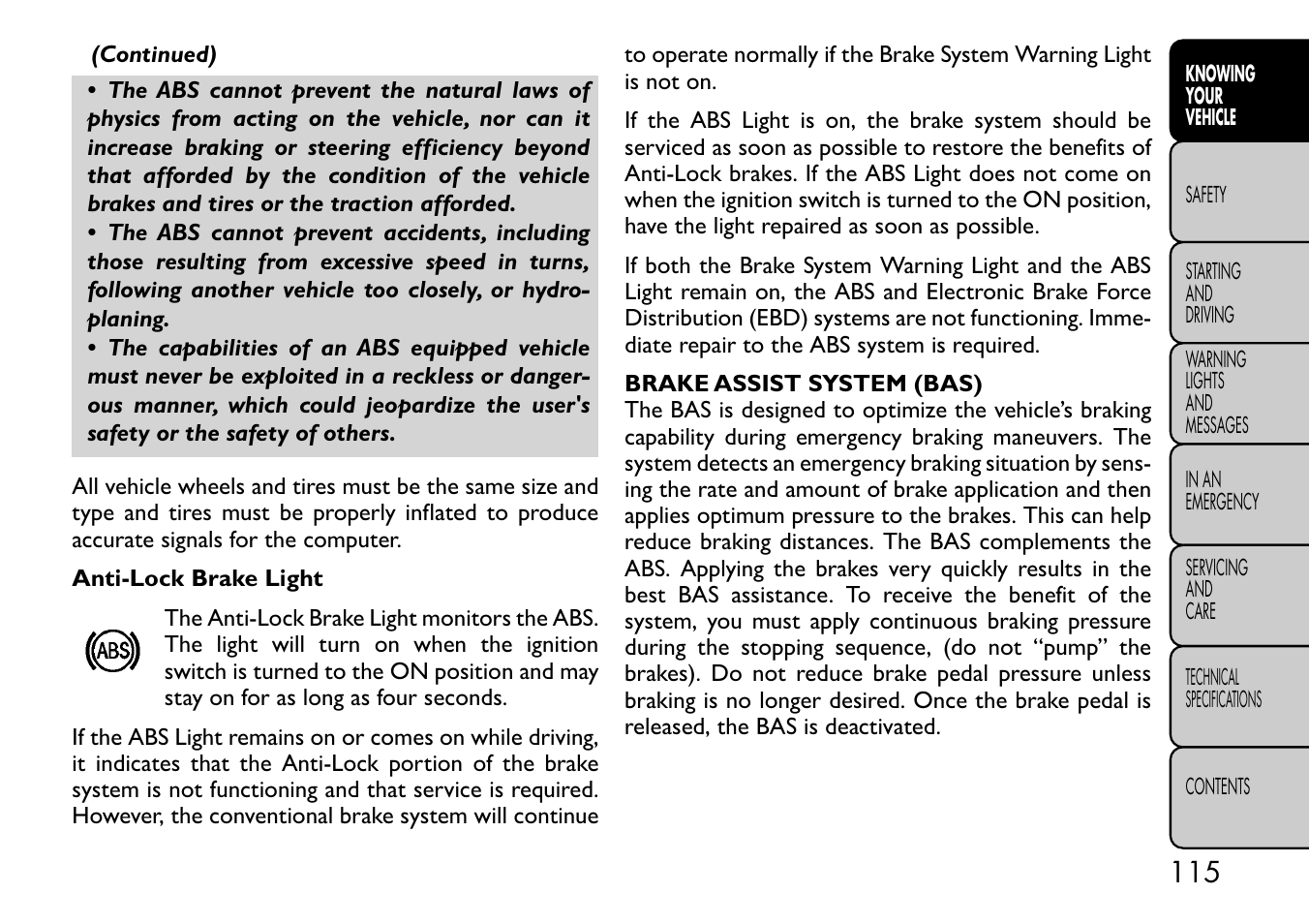 FIAT Freemont User Manual | Page 121 / 332