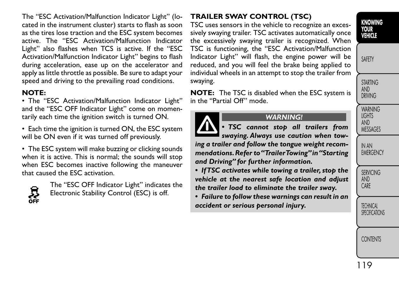 FIAT Freemont User Manual | Page 125 / 332