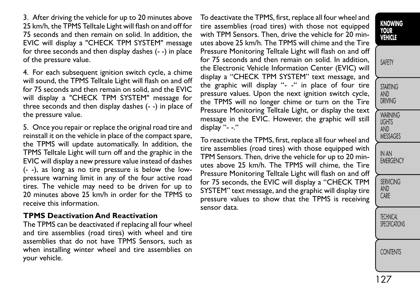 FIAT Freemont User Manual | Page 133 / 332