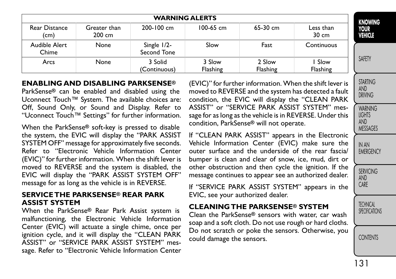 FIAT Freemont User Manual | Page 137 / 332