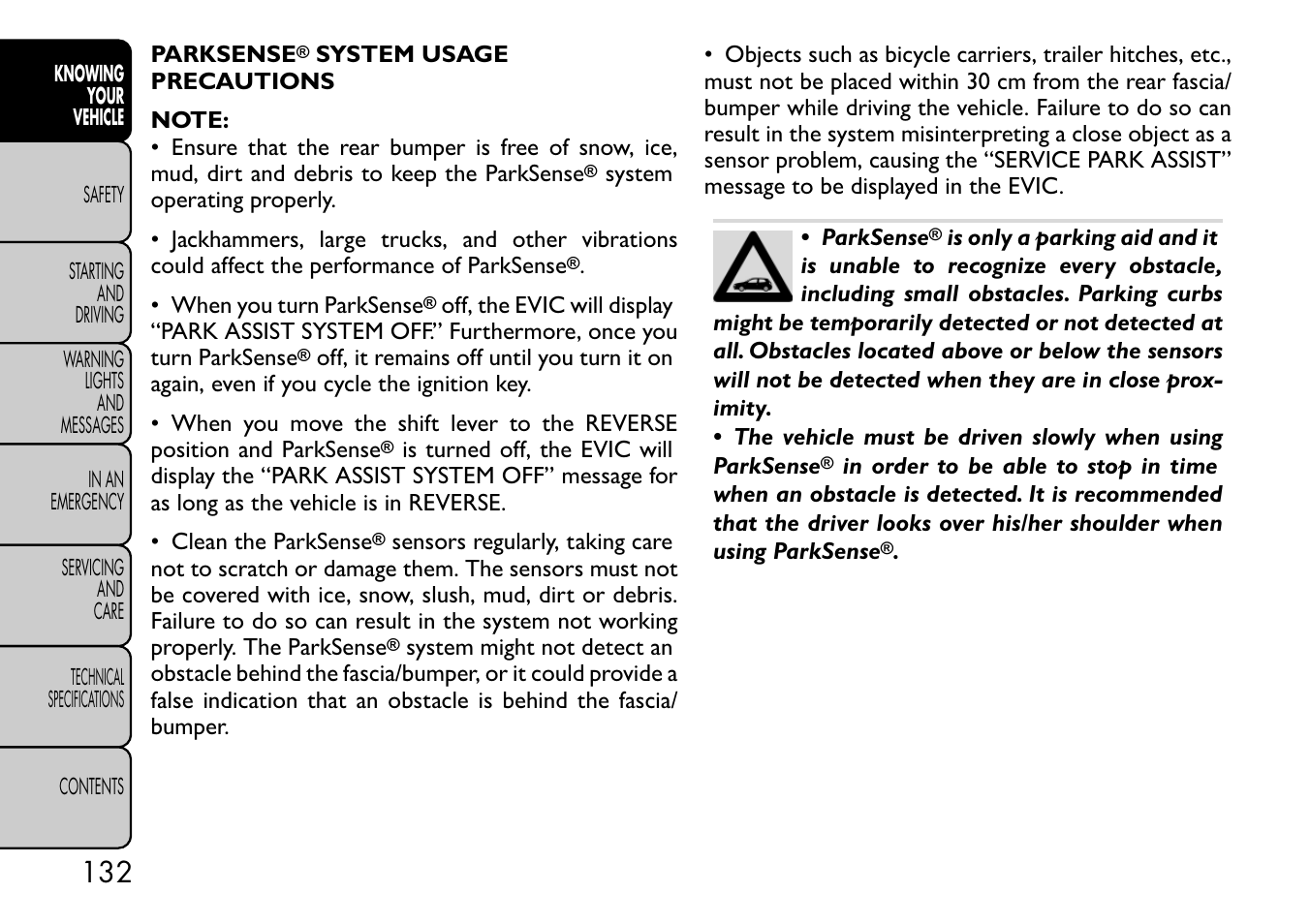 FIAT Freemont User Manual | Page 138 / 332