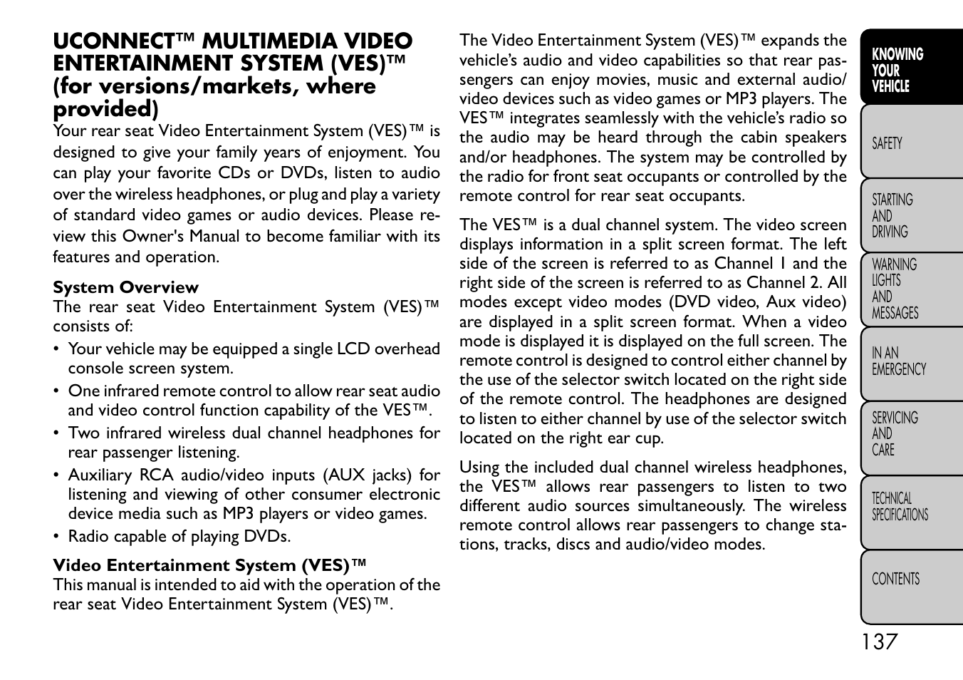 FIAT Freemont User Manual | Page 143 / 332