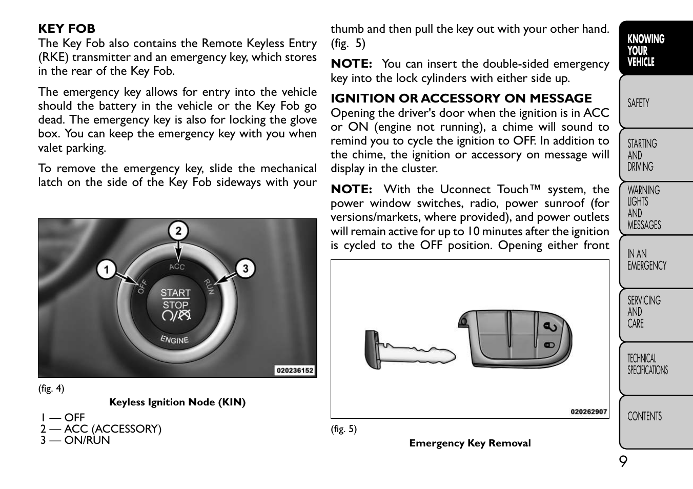 FIAT Freemont User Manual | Page 15 / 332