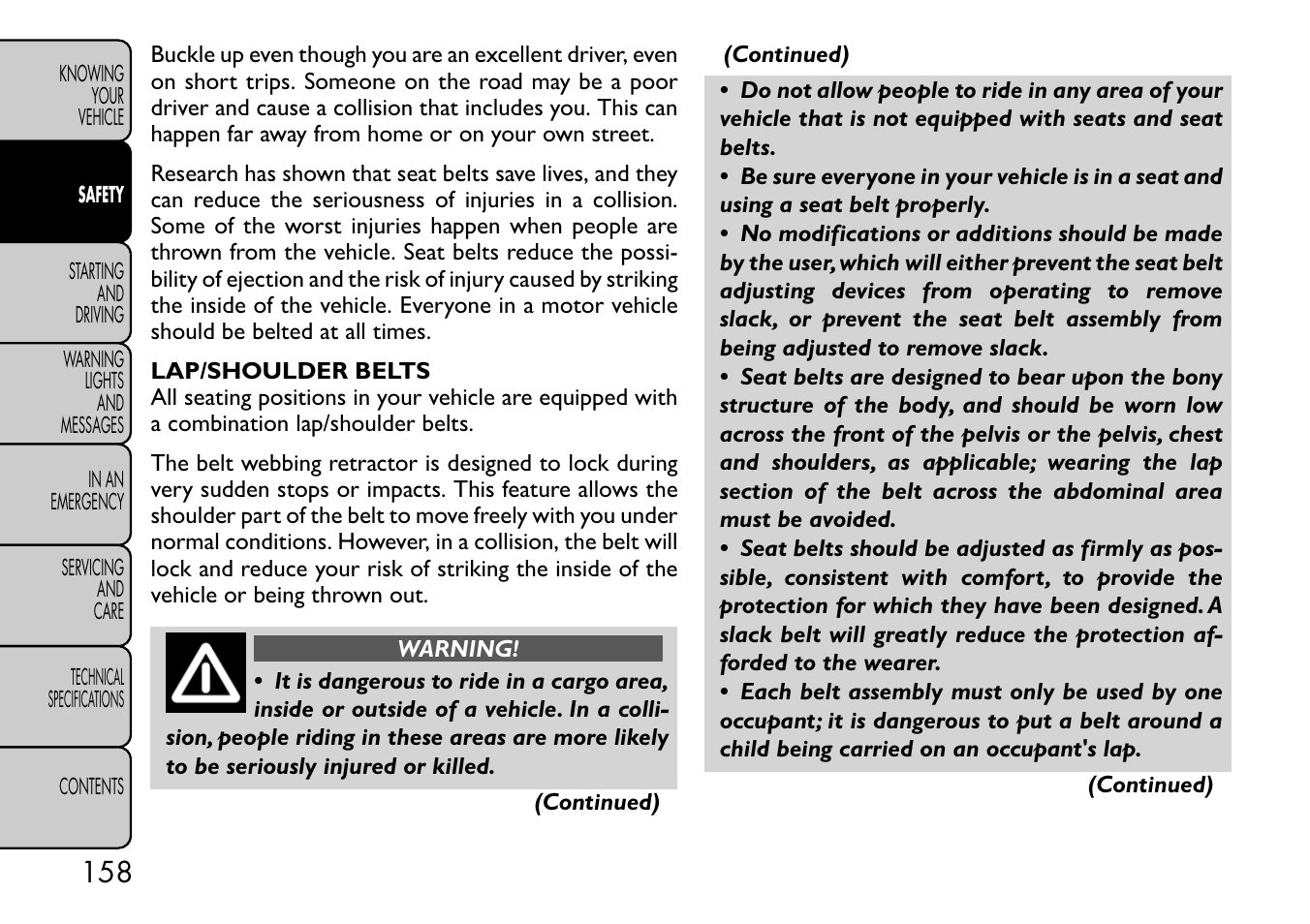 FIAT Freemont User Manual | Page 164 / 332