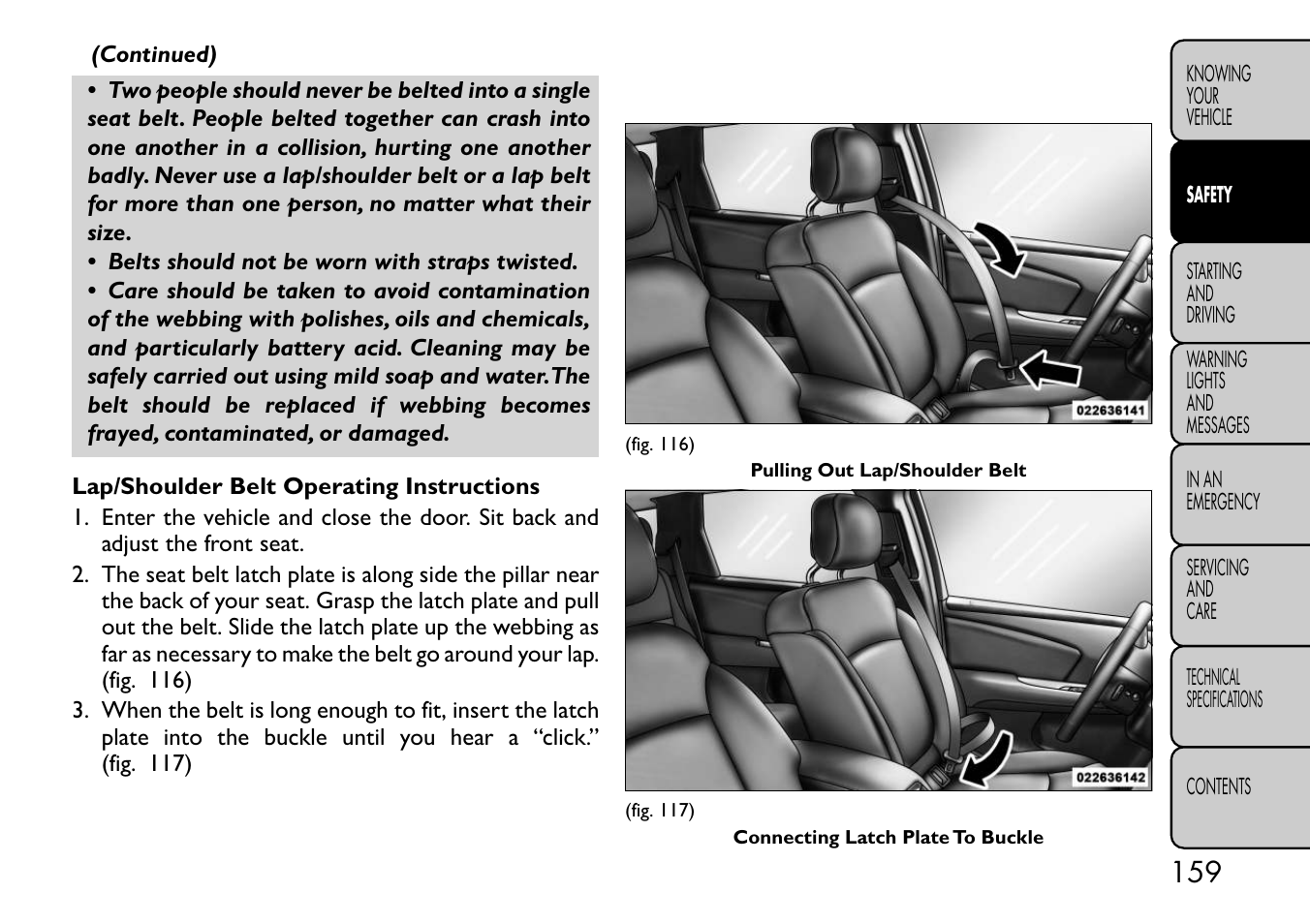 FIAT Freemont User Manual | Page 165 / 332