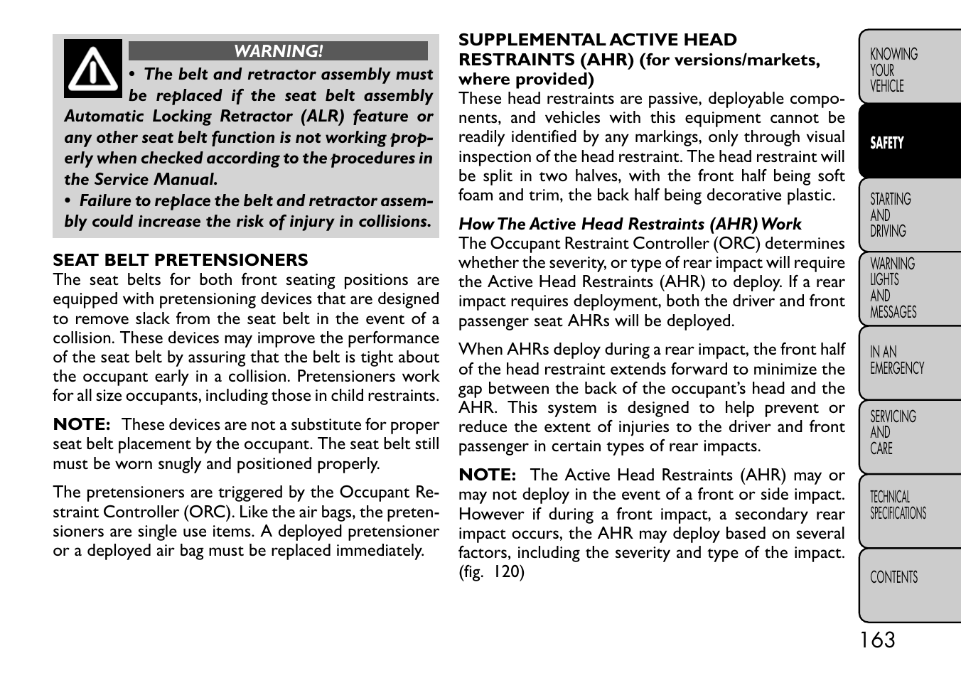 FIAT Freemont User Manual | Page 169 / 332