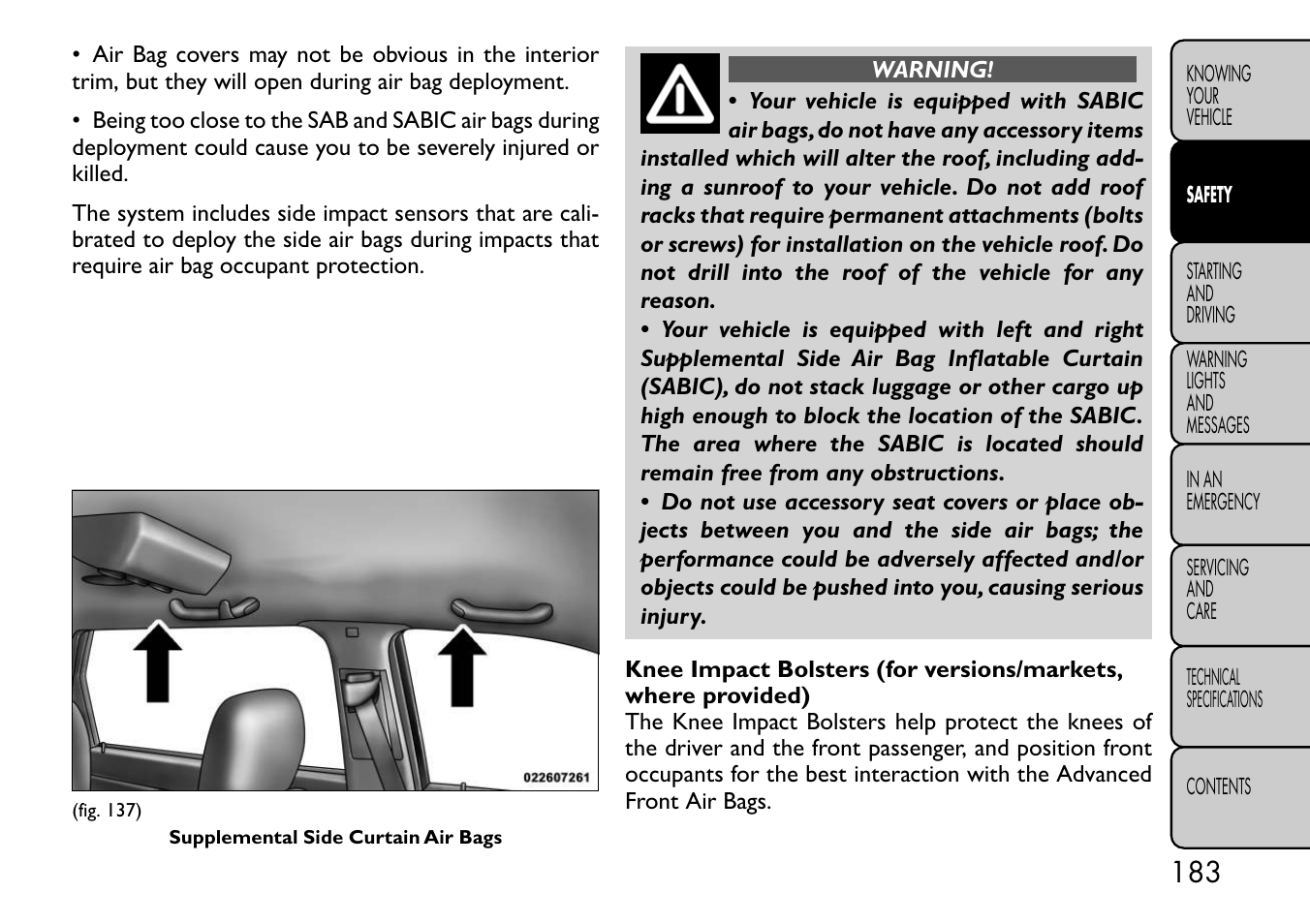 FIAT Freemont User Manual | Page 189 / 332