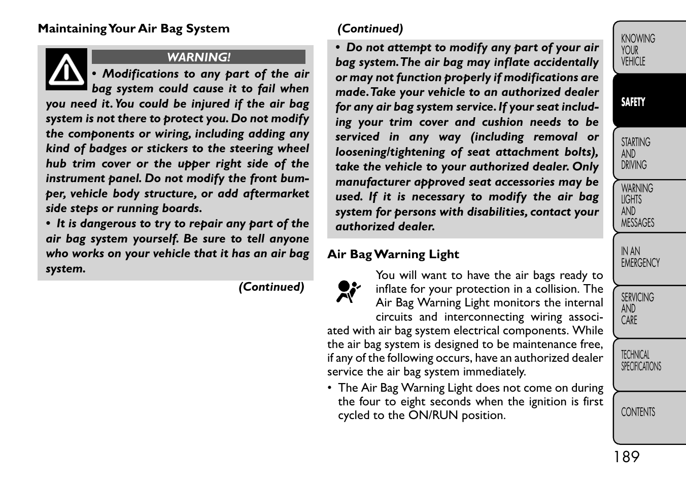 FIAT Freemont User Manual | Page 195 / 332