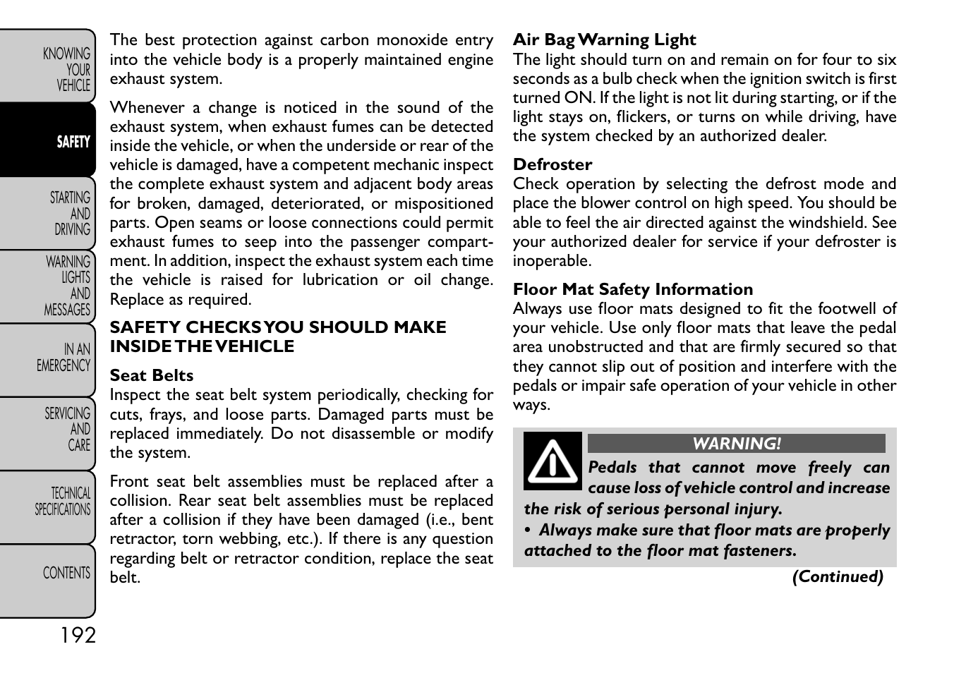 FIAT Freemont User Manual | Page 198 / 332