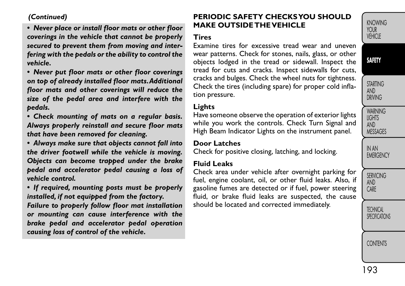 FIAT Freemont User Manual | Page 199 / 332