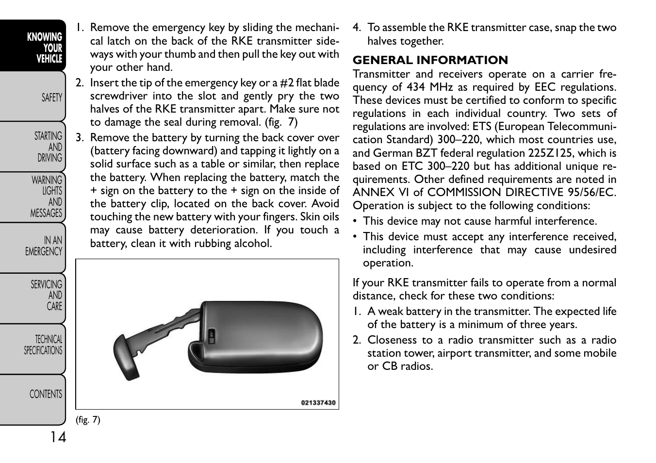 FIAT Freemont User Manual | Page 20 / 332