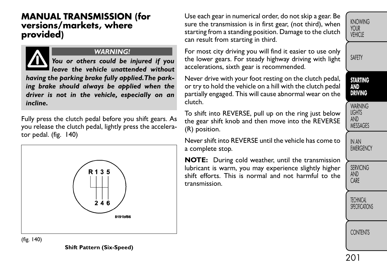 FIAT Freemont User Manual | Page 207 / 332