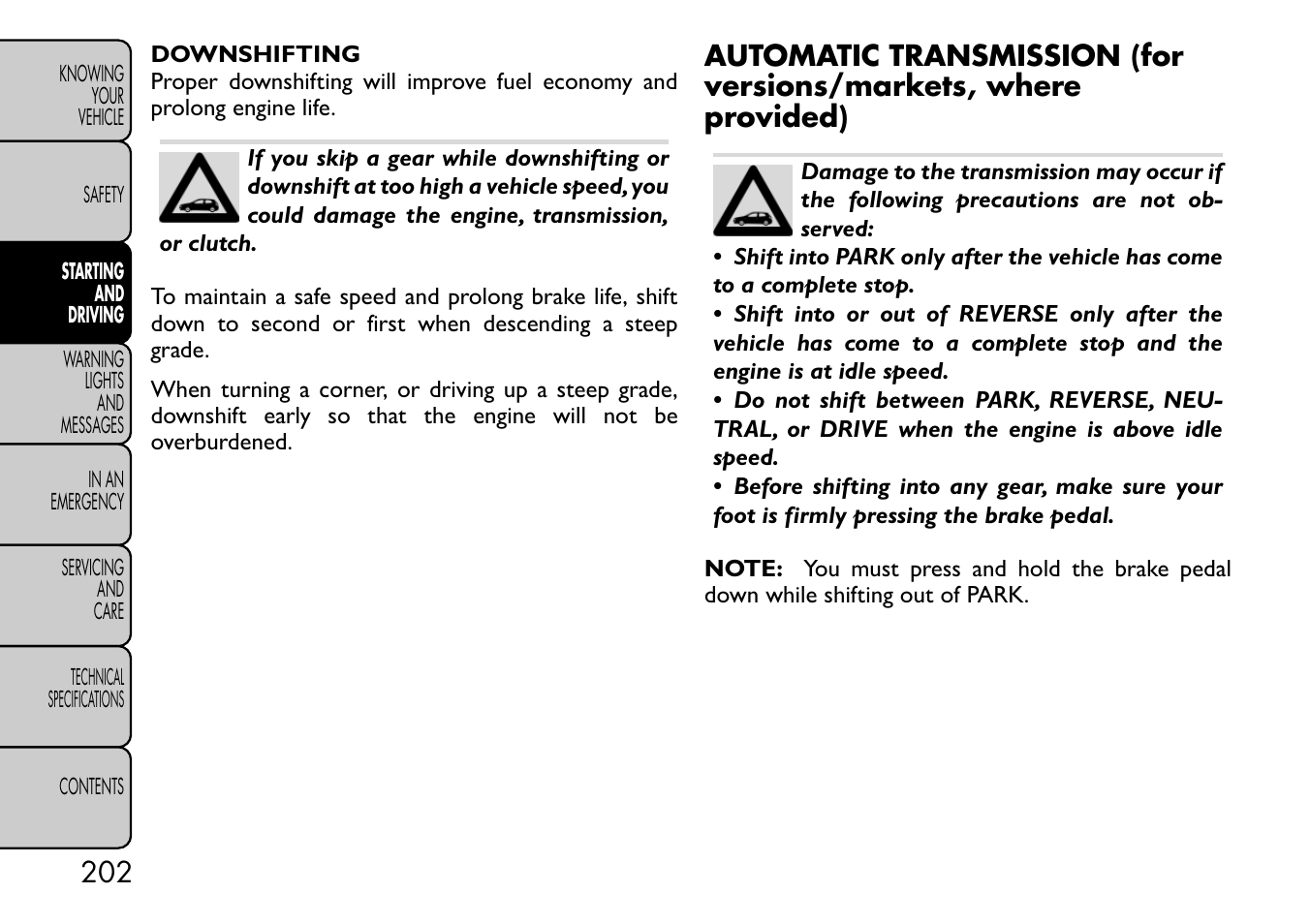 FIAT Freemont User Manual | Page 208 / 332