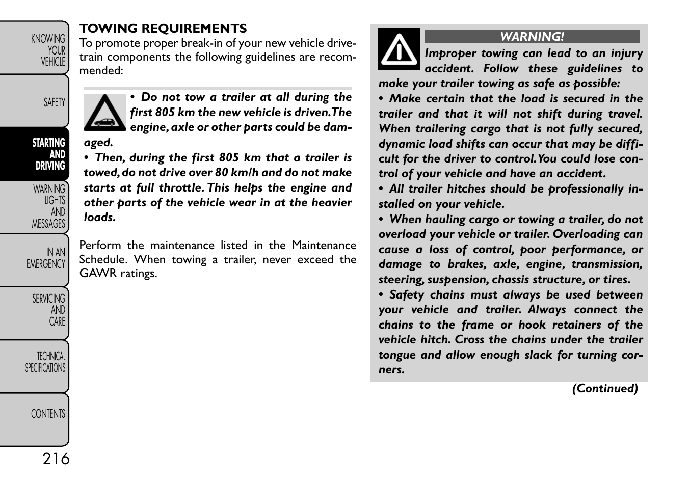 FIAT Freemont User Manual | Page 222 / 332