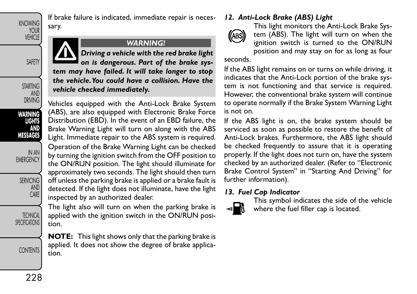 FIAT Freemont User Manual | Page 234 / 332