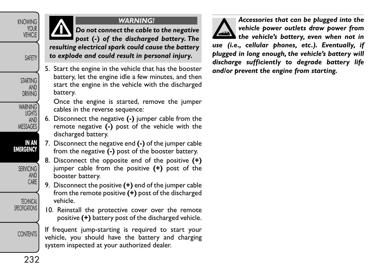 FIAT Freemont User Manual | Page 238 / 332