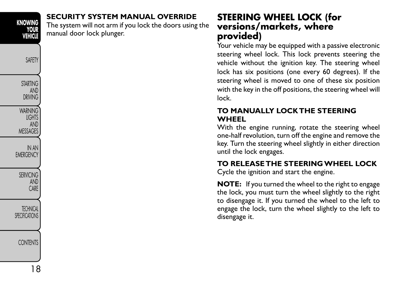 FIAT Freemont User Manual | Page 24 / 332