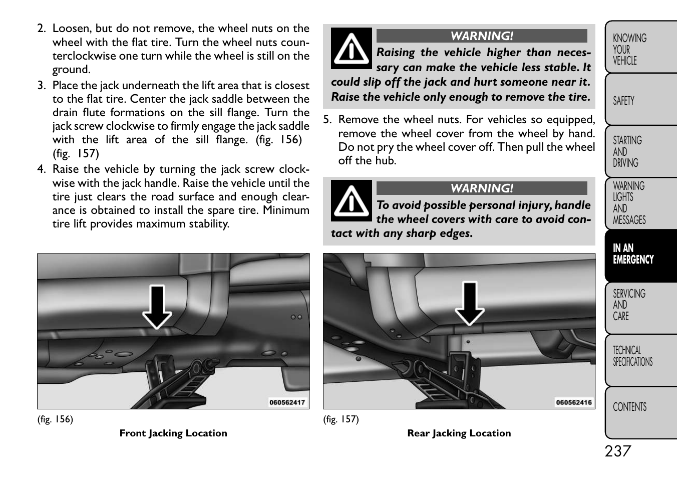 FIAT Freemont User Manual | Page 243 / 332