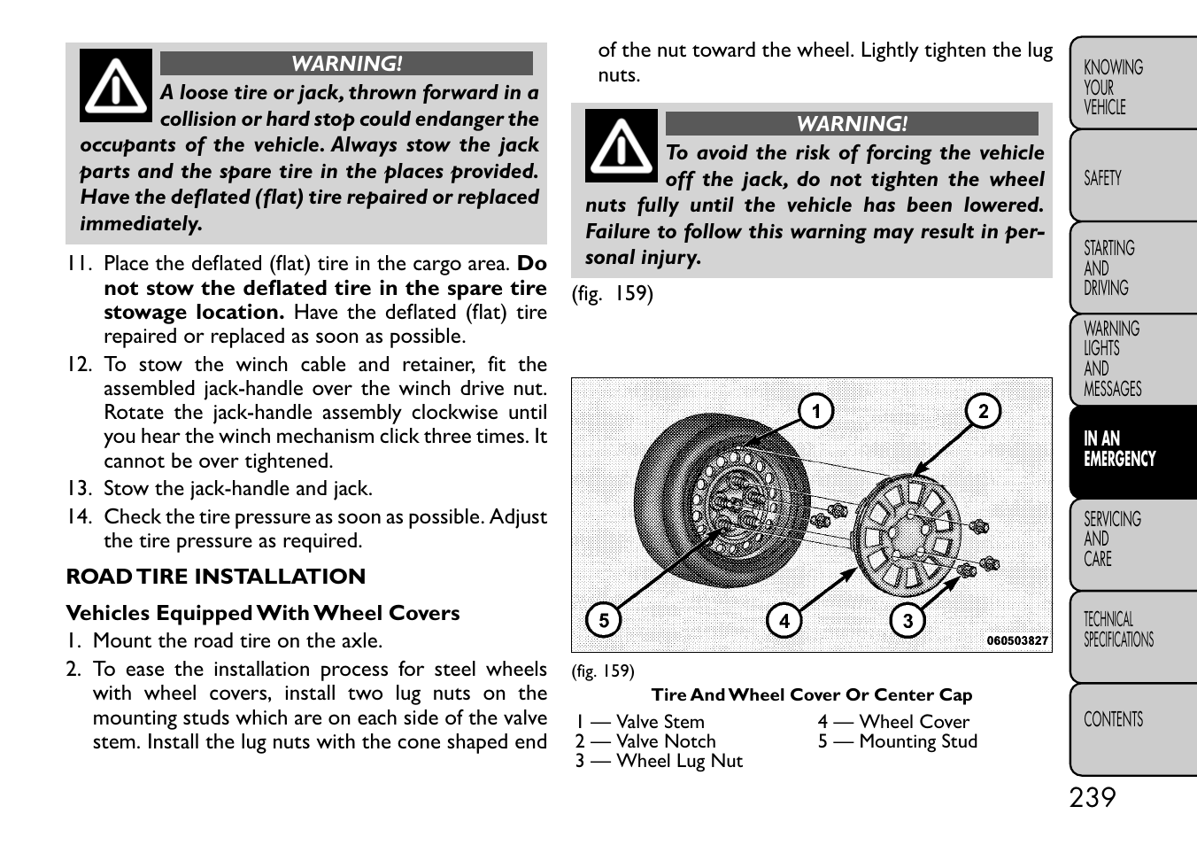 FIAT Freemont User Manual | Page 245 / 332