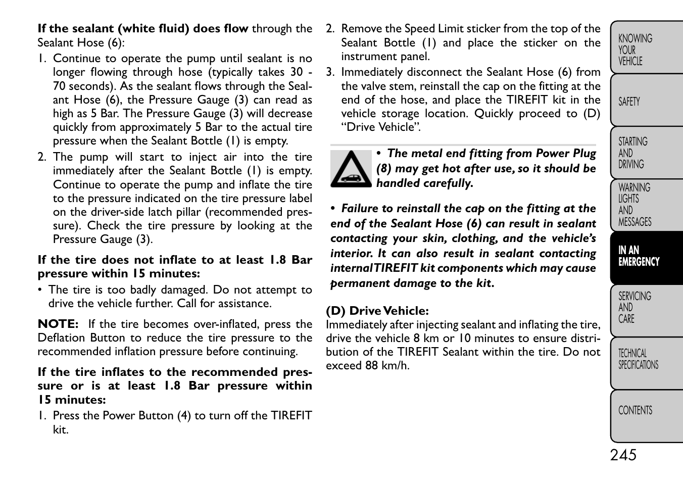 FIAT Freemont User Manual | Page 251 / 332