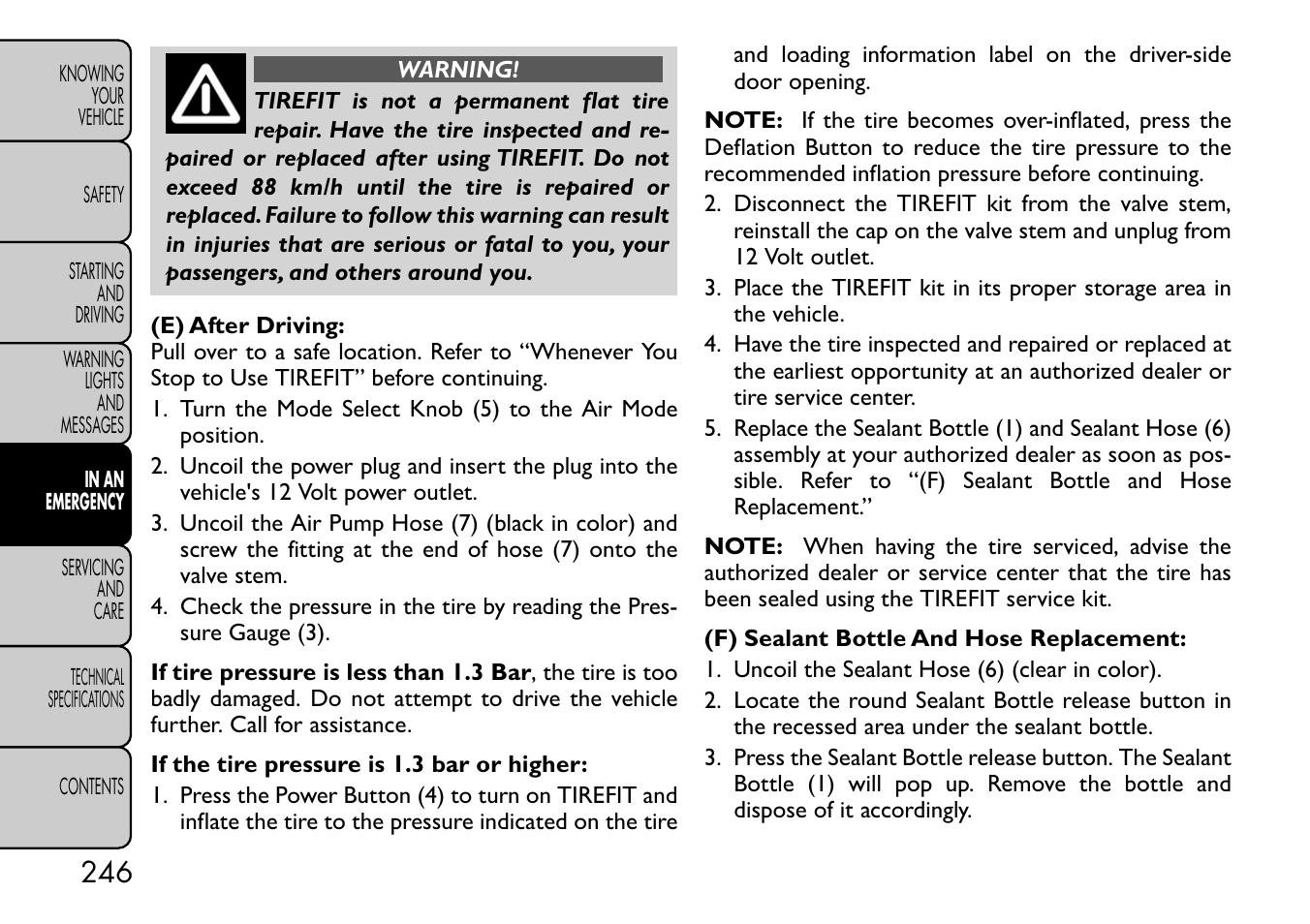 FIAT Freemont User Manual | Page 252 / 332