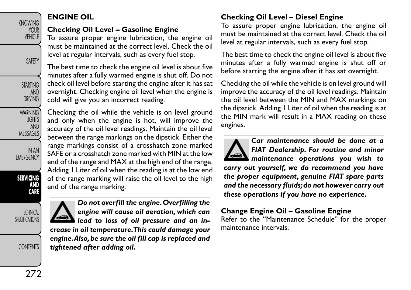 FIAT Freemont User Manual | Page 278 / 332