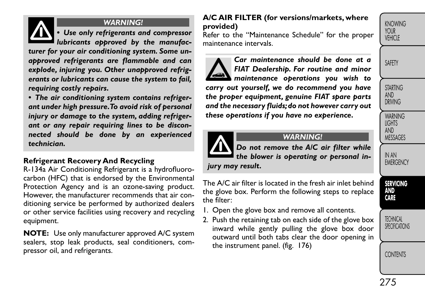 FIAT Freemont User Manual | Page 281 / 332