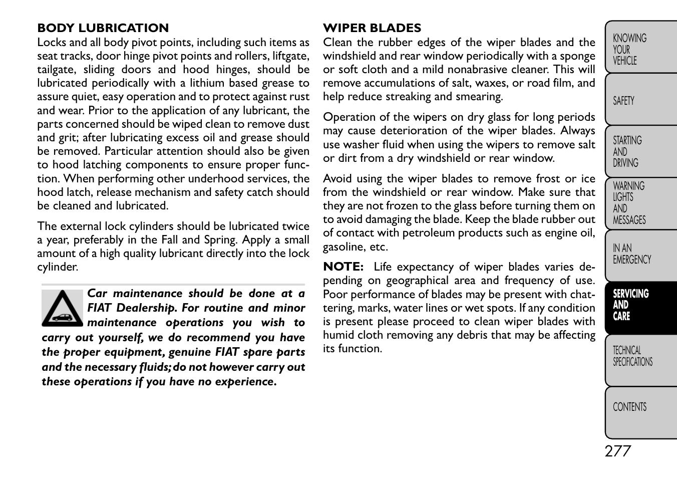 FIAT Freemont User Manual | Page 283 / 332