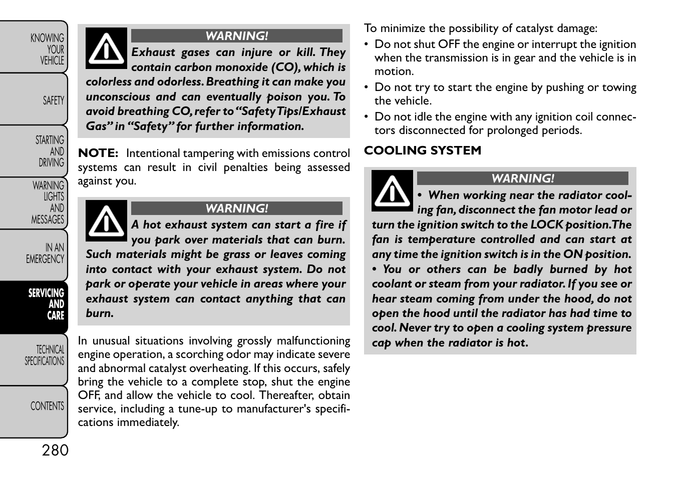 FIAT Freemont User Manual | Page 286 / 332