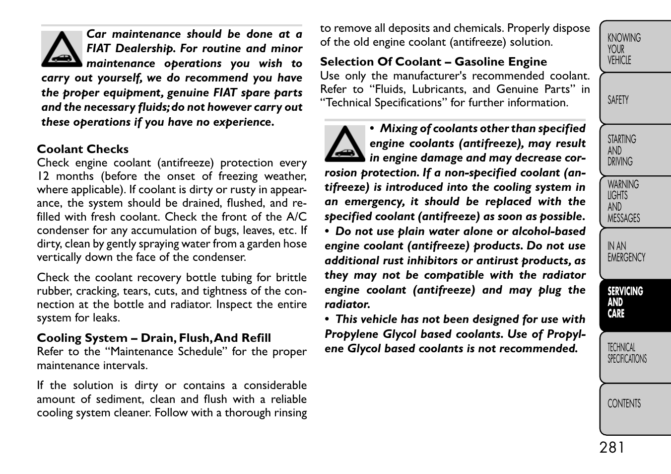 FIAT Freemont User Manual | Page 287 / 332