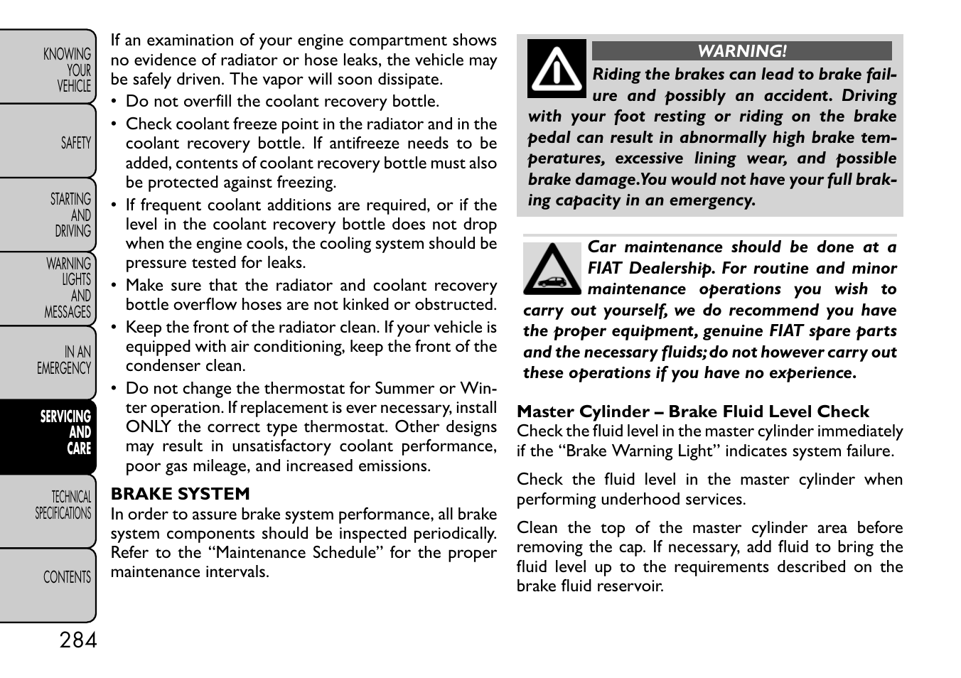 FIAT Freemont User Manual | Page 290 / 332