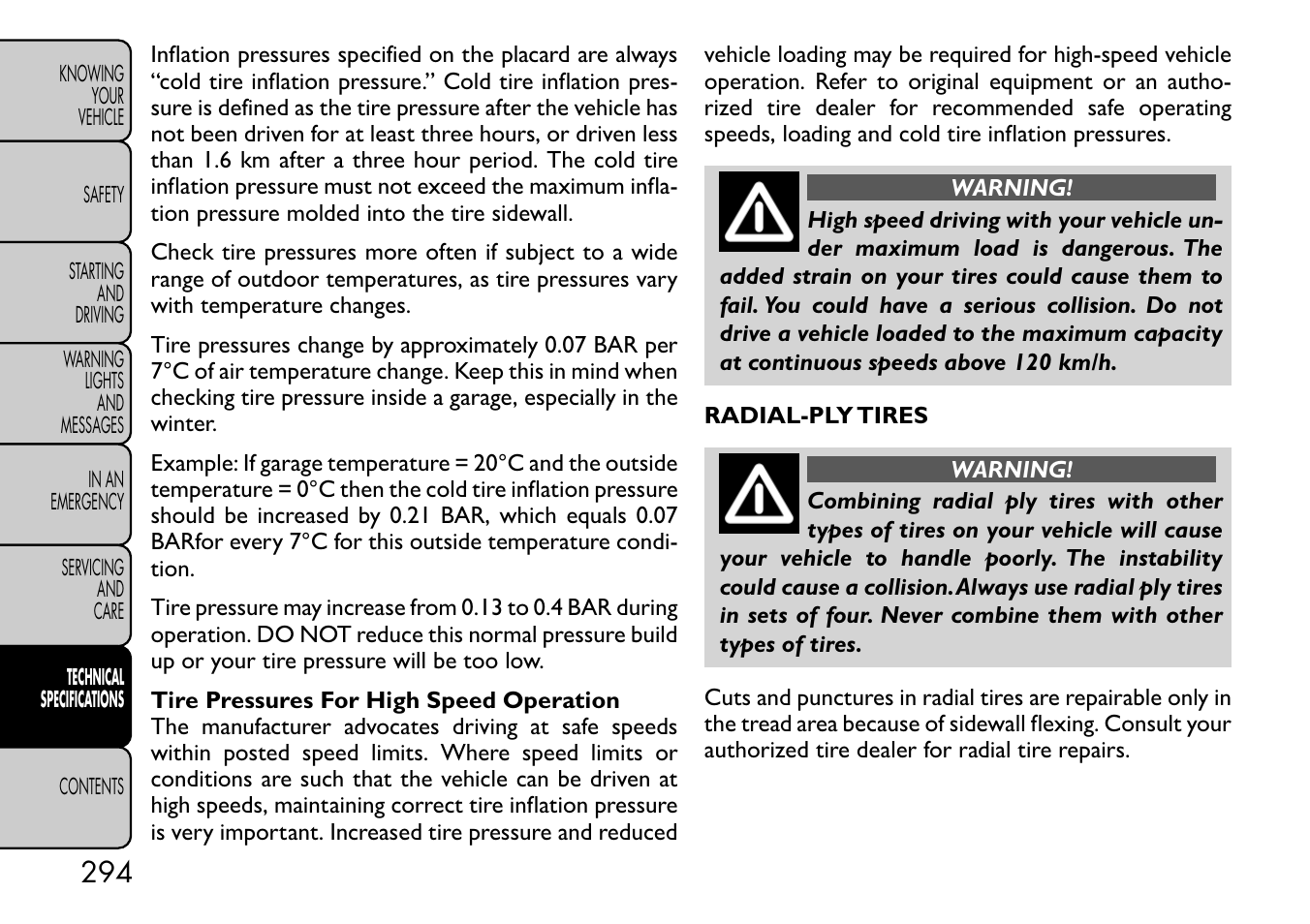 FIAT Freemont User Manual | Page 300 / 332