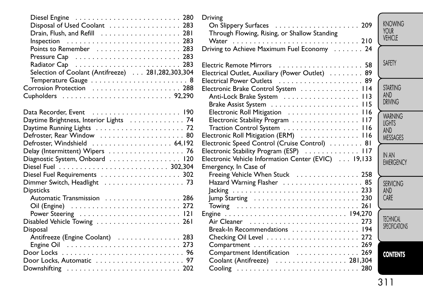 FIAT Freemont User Manual | Page 317 / 332