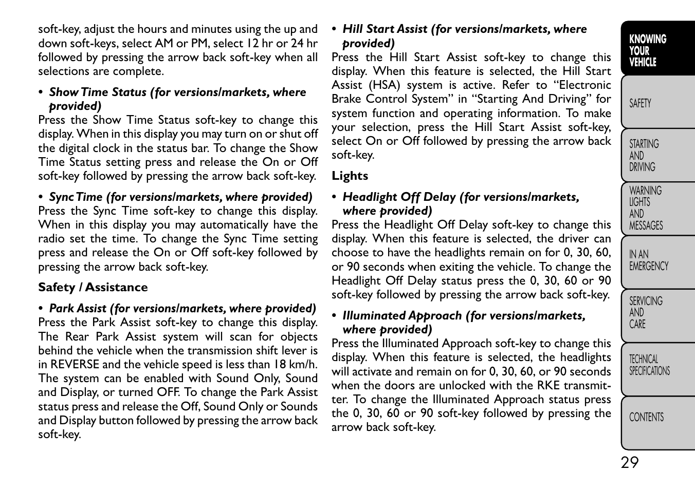 FIAT Freemont User Manual | Page 35 / 332