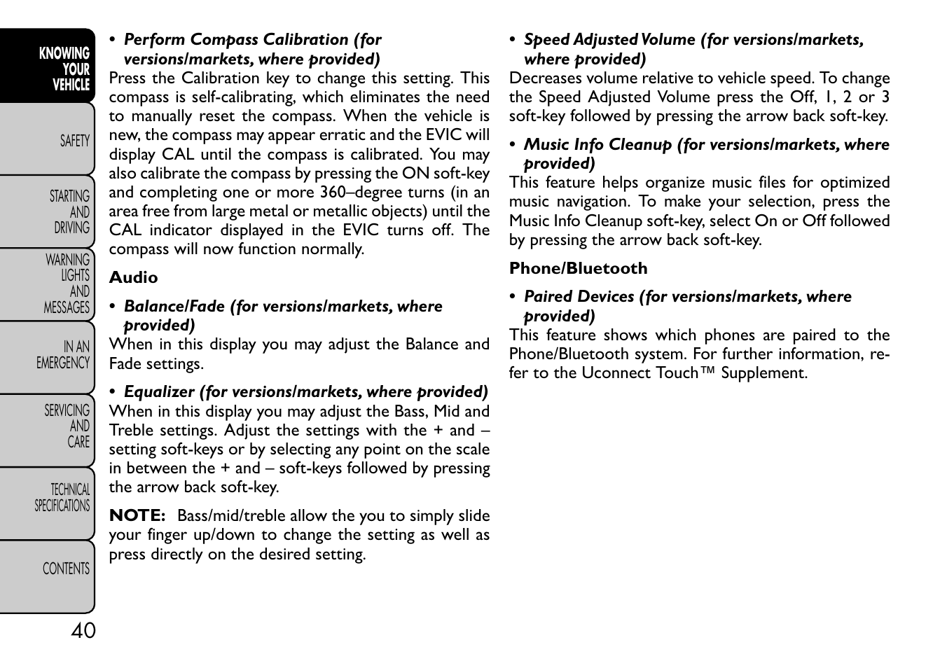 FIAT Freemont User Manual | Page 46 / 332