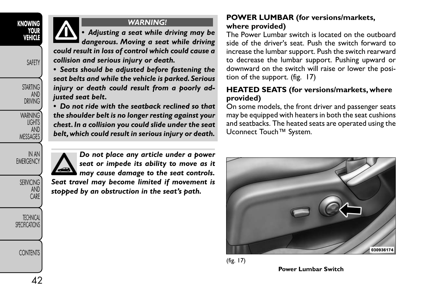 FIAT Freemont User Manual | Page 48 / 332