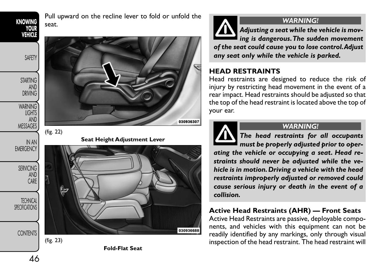 FIAT Freemont User Manual | Page 52 / 332