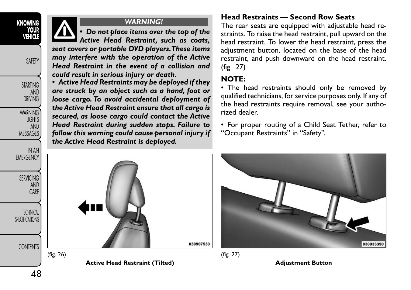 FIAT Freemont User Manual | Page 54 / 332