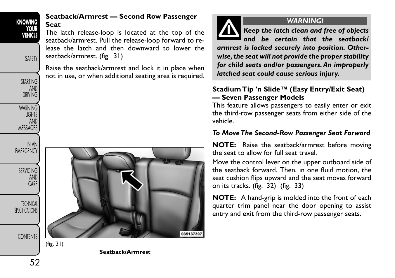 FIAT Freemont User Manual | Page 58 / 332