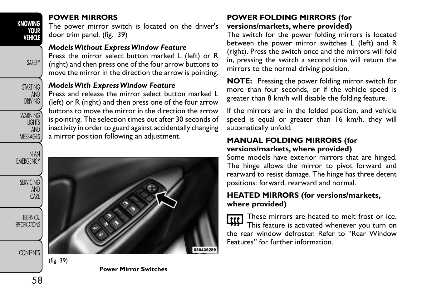 FIAT Freemont User Manual | Page 64 / 332